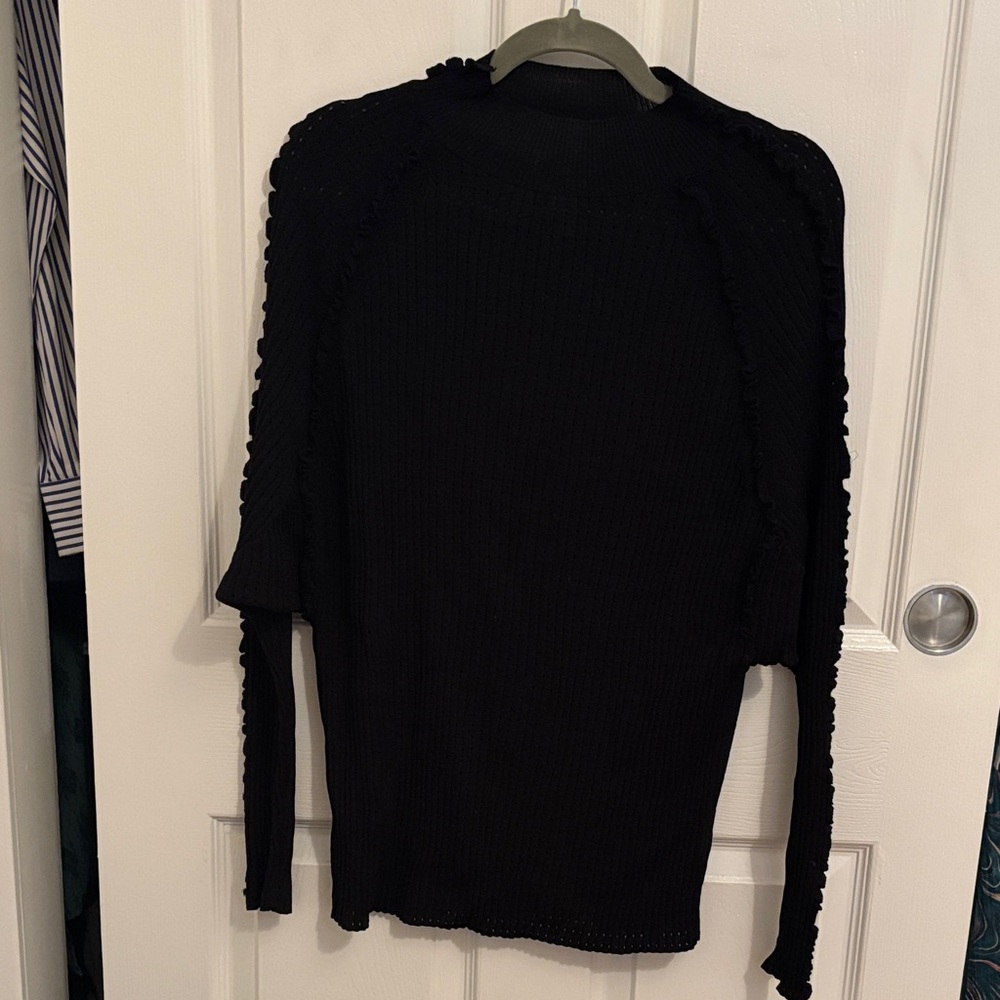 Rachel Comey black wool/cotton sweater size S Small